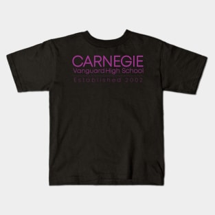CVHS Carnegie Vanguard HS; Est. 2002 - in Purple Kids T-Shirt